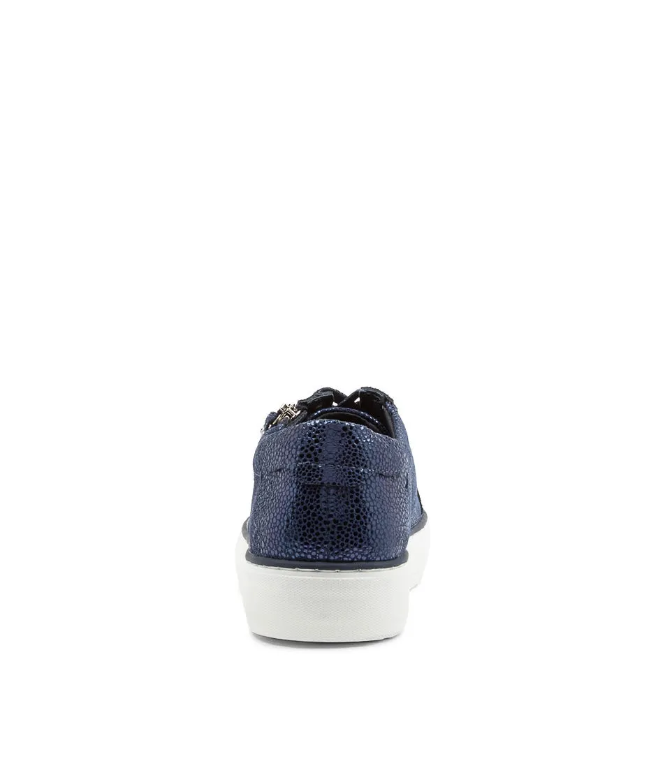 DJANGO & JULIETTE Froggy Navy Speckle Leather Sneakers