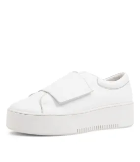 DJANGO & JULIETTE Waim White Leather Sneakers Ws