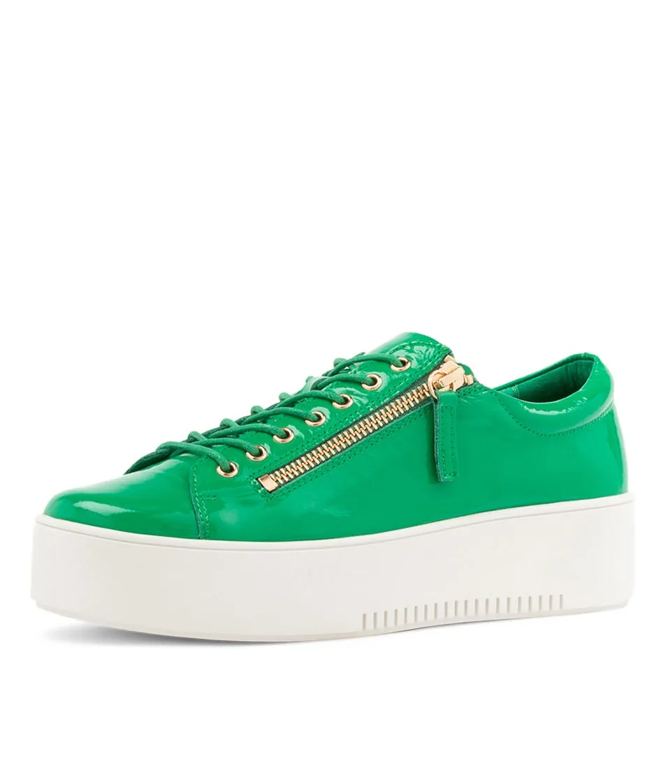 DJANGO & JULIETTE Wolfie Emerald Patent Leather Sneakers