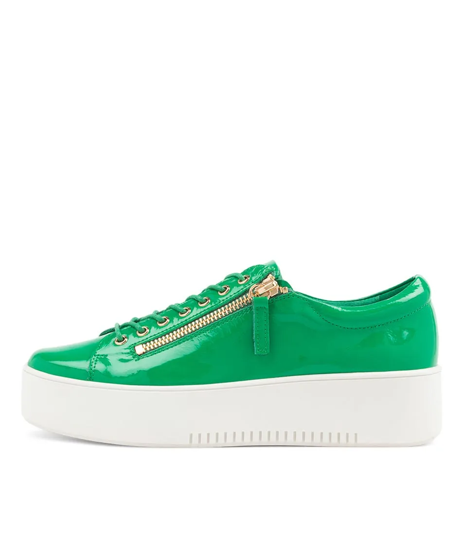 DJANGO & JULIETTE Wolfie Emerald Patent Leather Sneakers