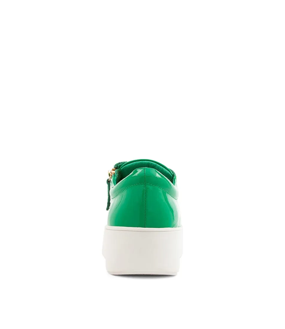 DJANGO & JULIETTE Wolfie Emerald Patent Leather Sneakers