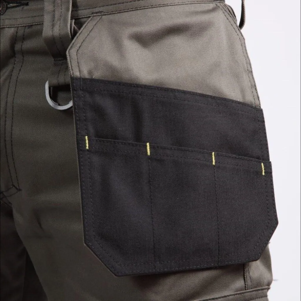 Dunlop on site trousers - Army Green/Black with back and full zip