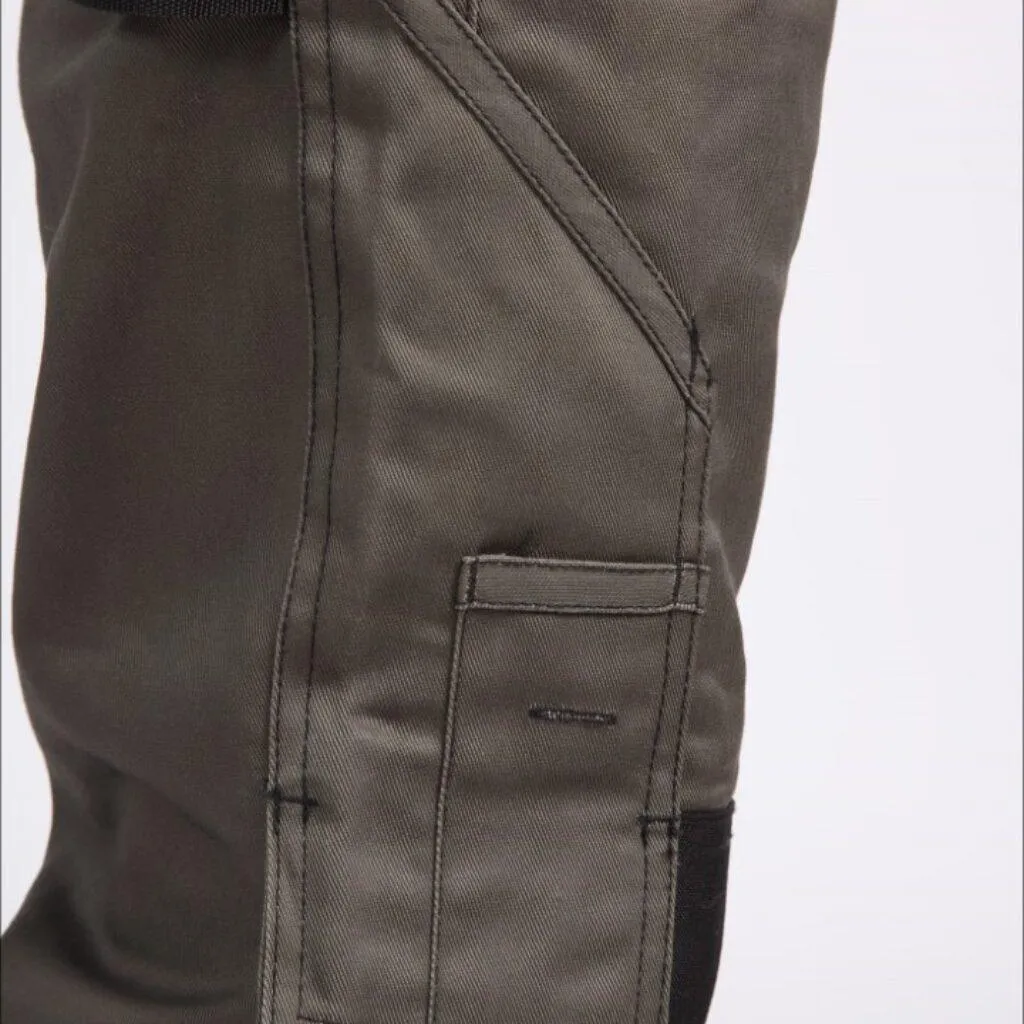 Dunlop on site trousers - Army Green/Black with back and full zip