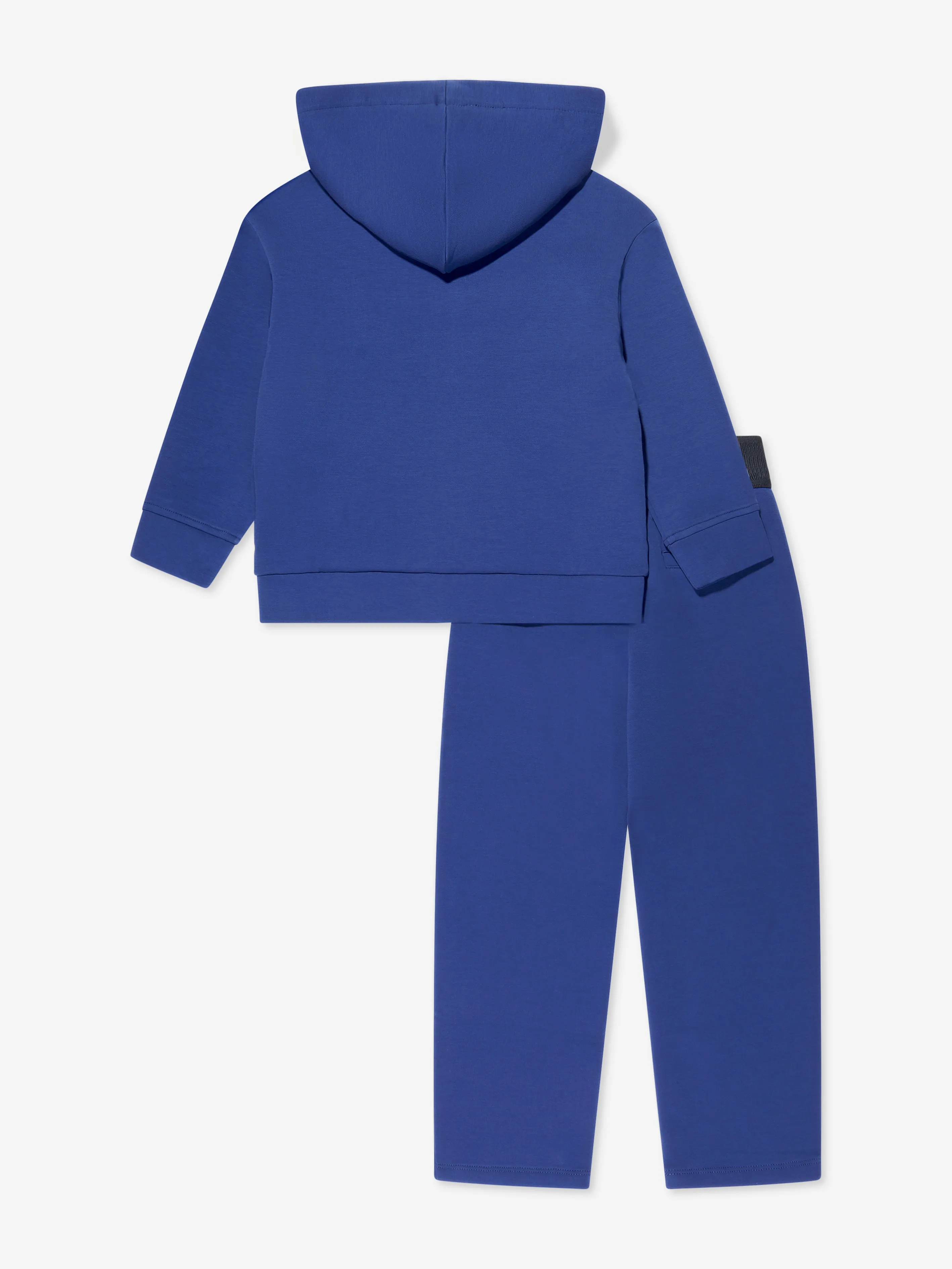 Emporio Armani Boys Logo Tape Tracksuit In Blue