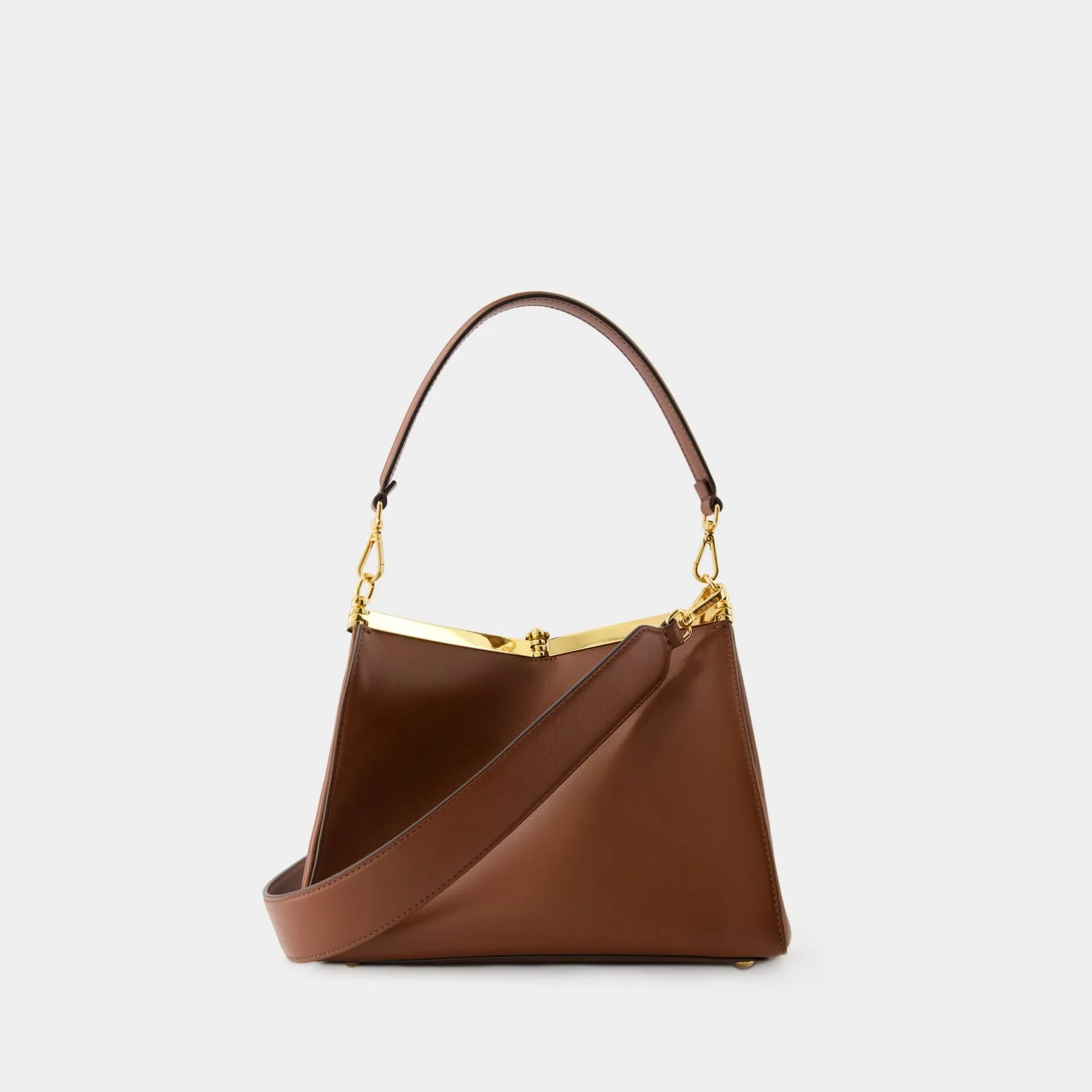 Etro  Pelle Unita Hobo Bag - Etro - Leather - Brown