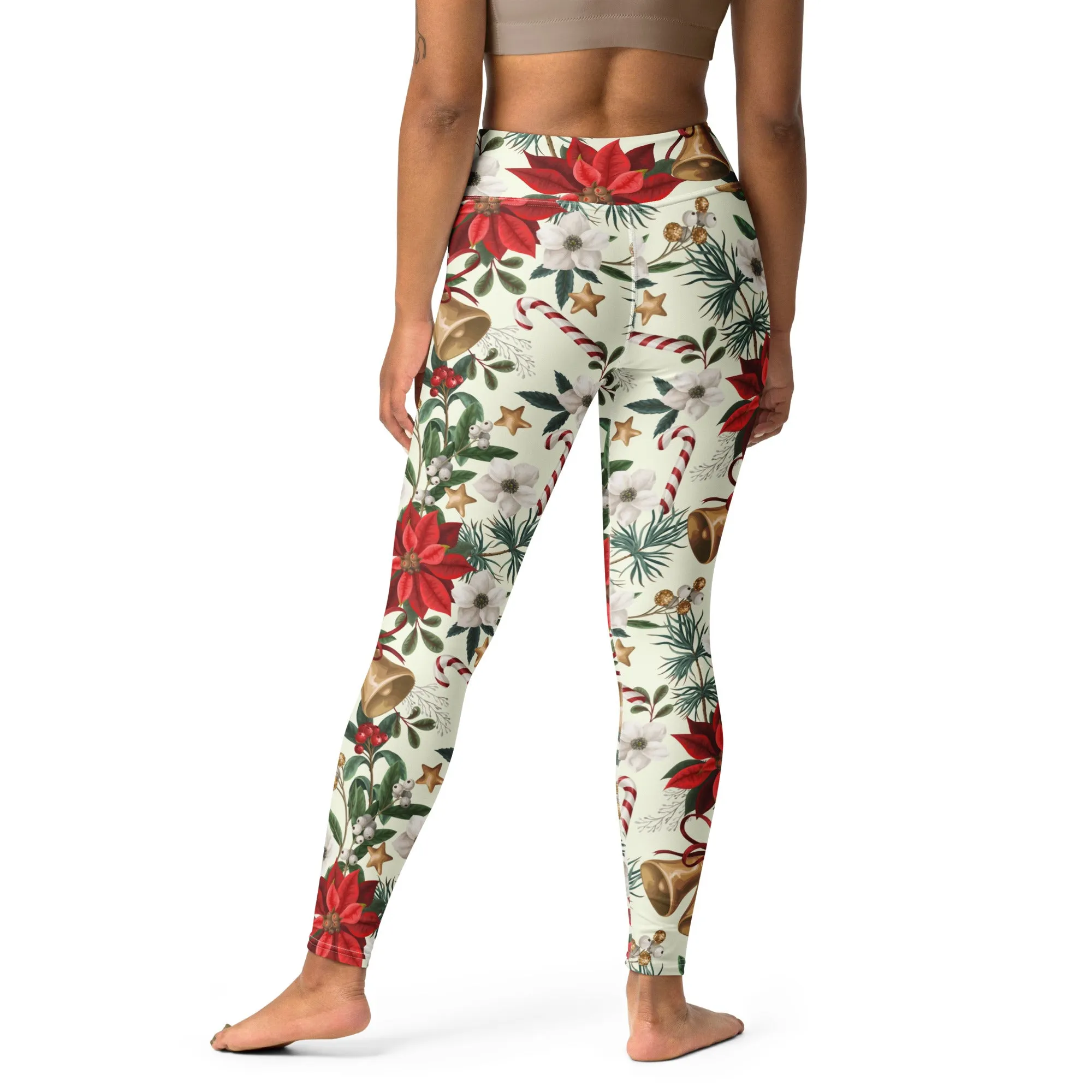 Festive Floral Delight Yoga Leggings