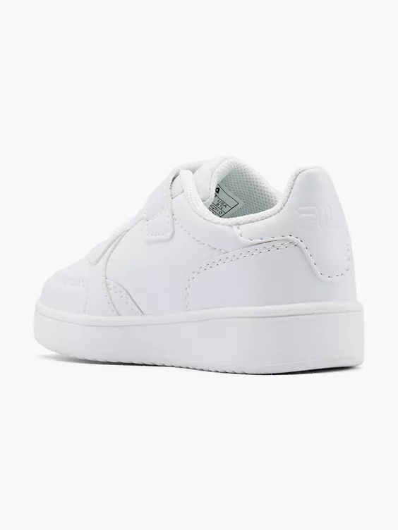 FILA  Infant White Court Velcro Trainers