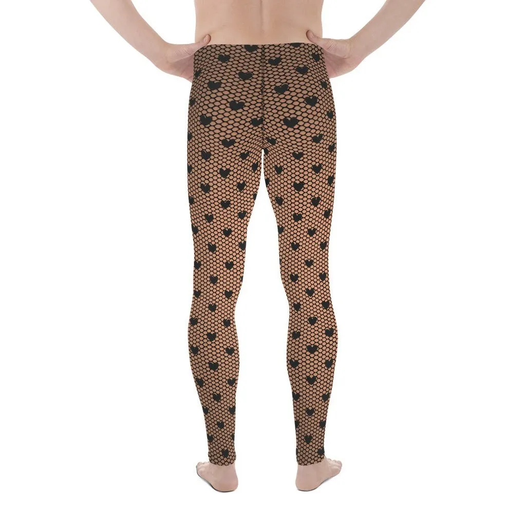 Fishnet Tights Print Men's Leggings