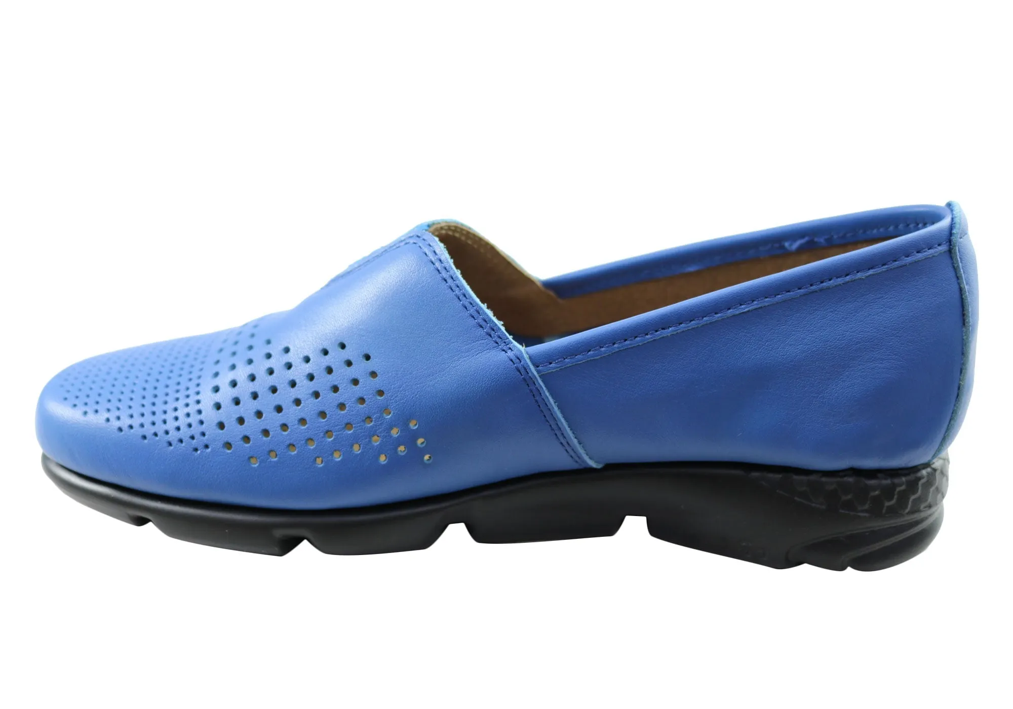 Flex & Go Ambrozia Womens Comfortable Leather Shoes Made In Portugal