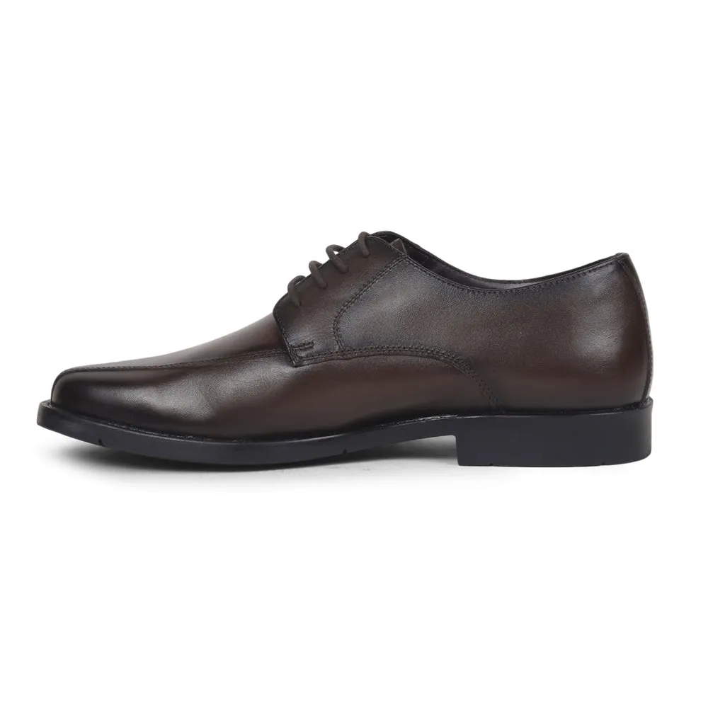 Fortune By Liberty Men ECO-01E Brown Formal Lacing Shoes