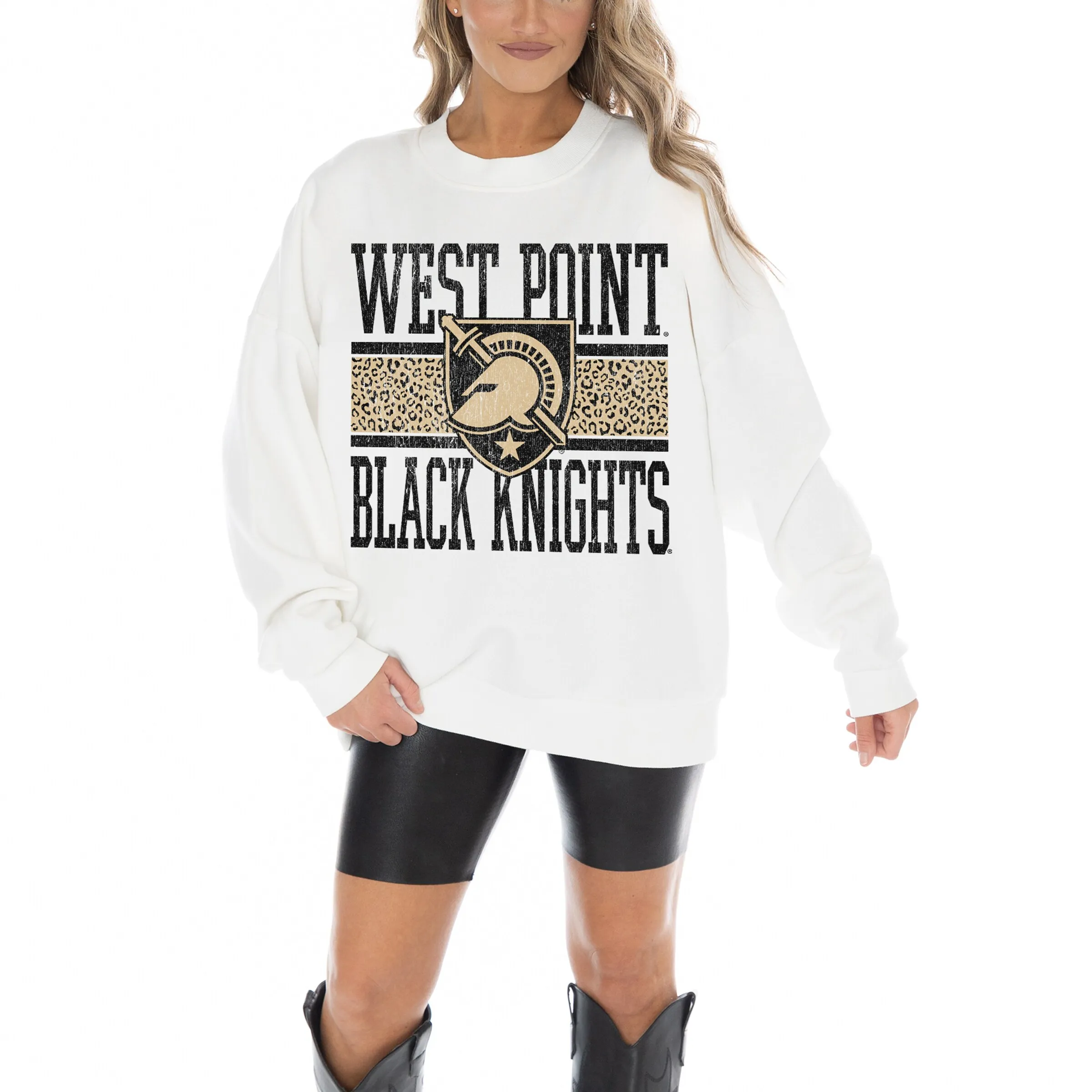 Gameday Couture Army Black Knights Women's White Fair Catch Pullover Sweatshirt