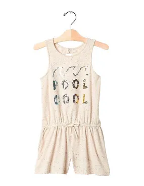 GAP Girls White Open Back Tank Romper