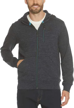 Gerry Men's Static Full-Zip Hoodie (S, Indigo Heather)