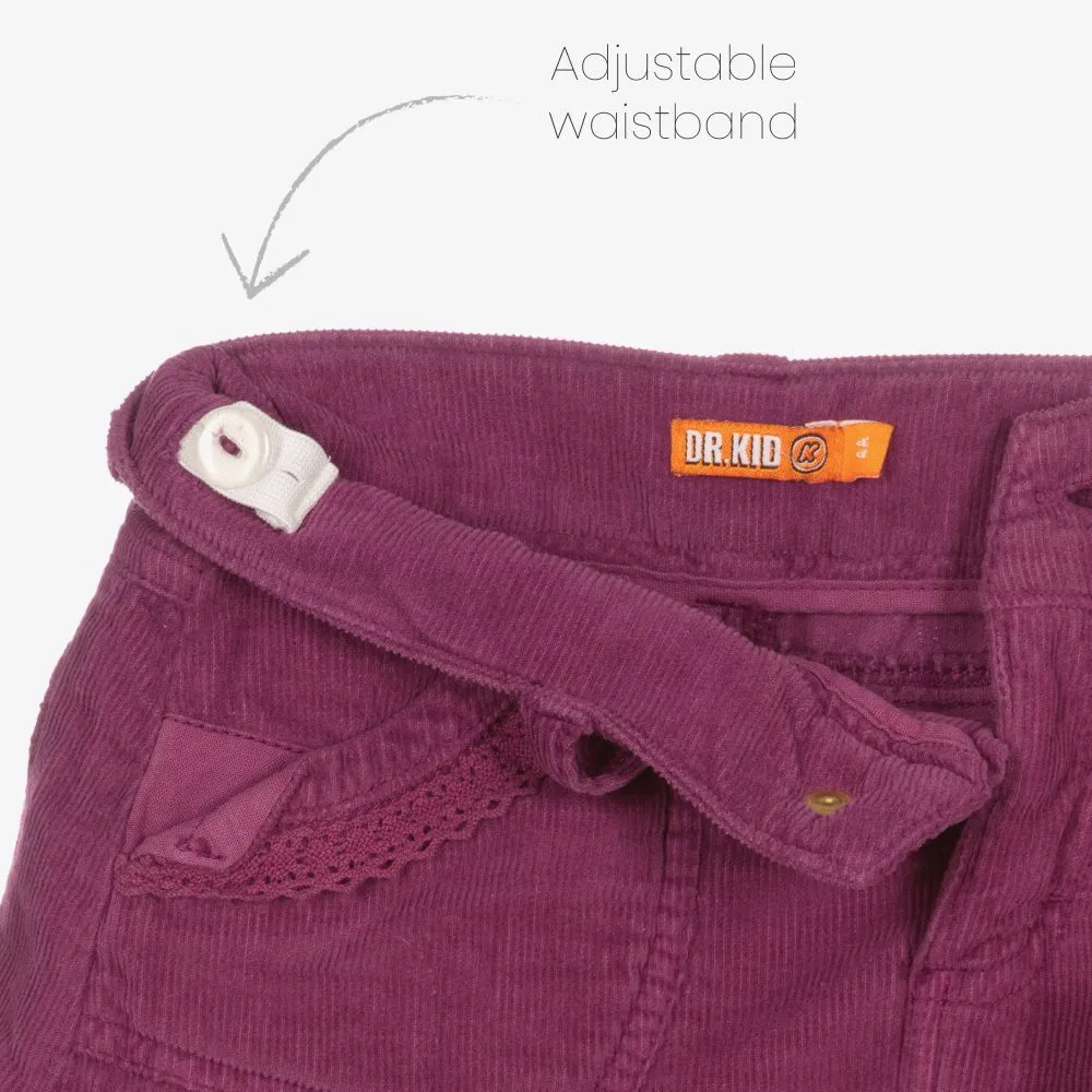 Girls Purple Corduroy Skirt