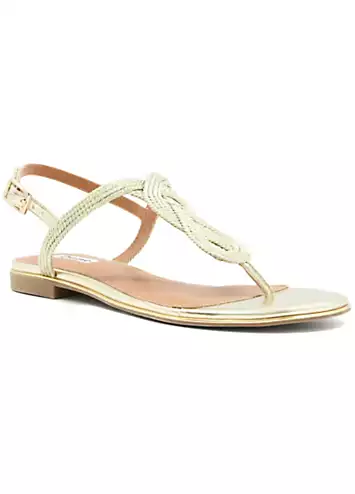 Gold Logics Casual Sandals by Dune London | Look Again