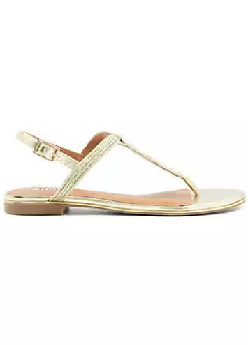 Gold Logics Casual Sandals by Dune London | Look Again