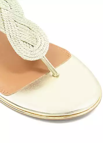 Gold Logics Casual Sandals by Dune London | Look Again