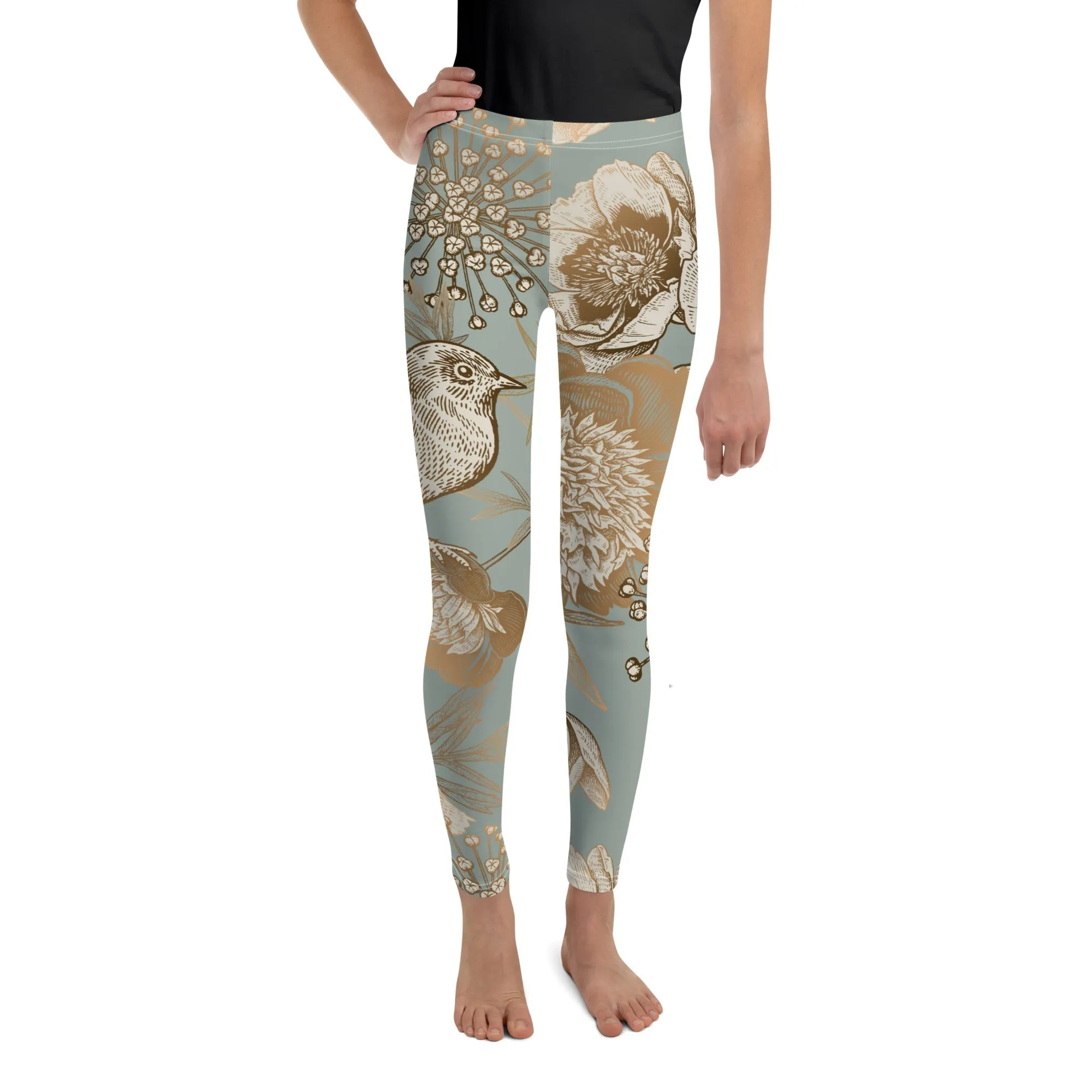 Golden Garden Youth Leggings