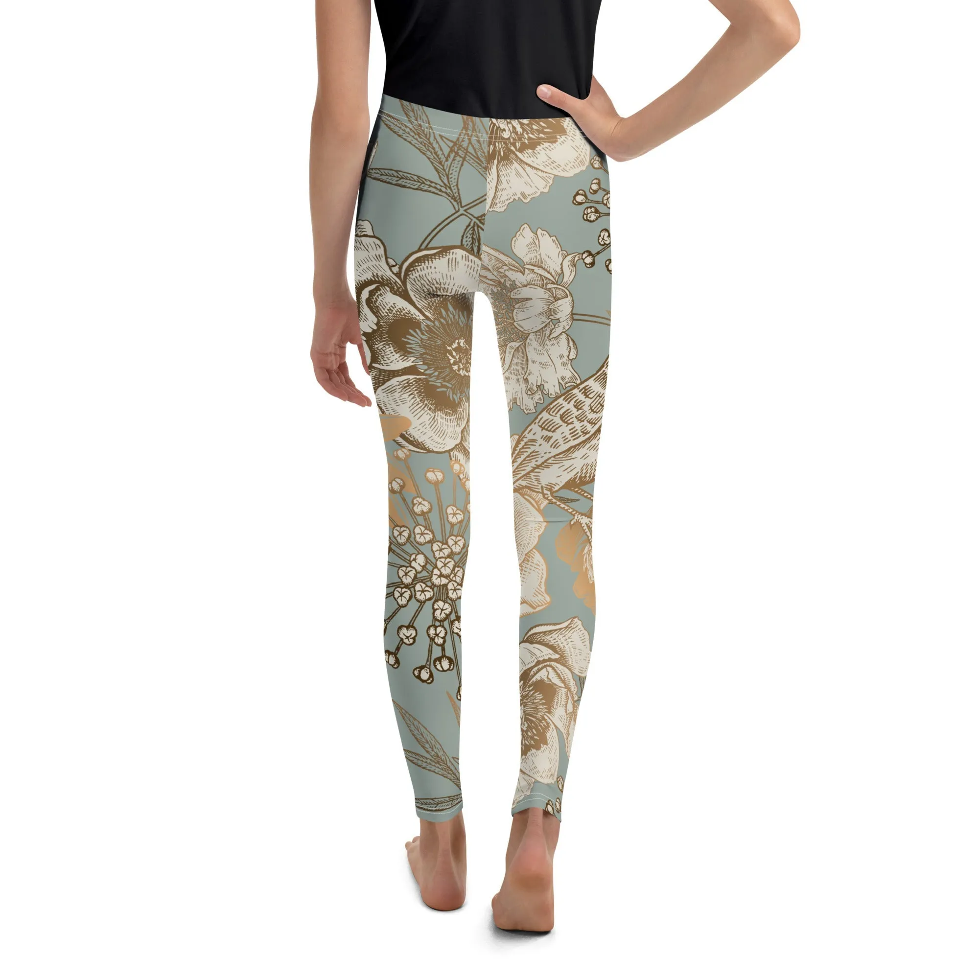 Golden Garden Youth Leggings