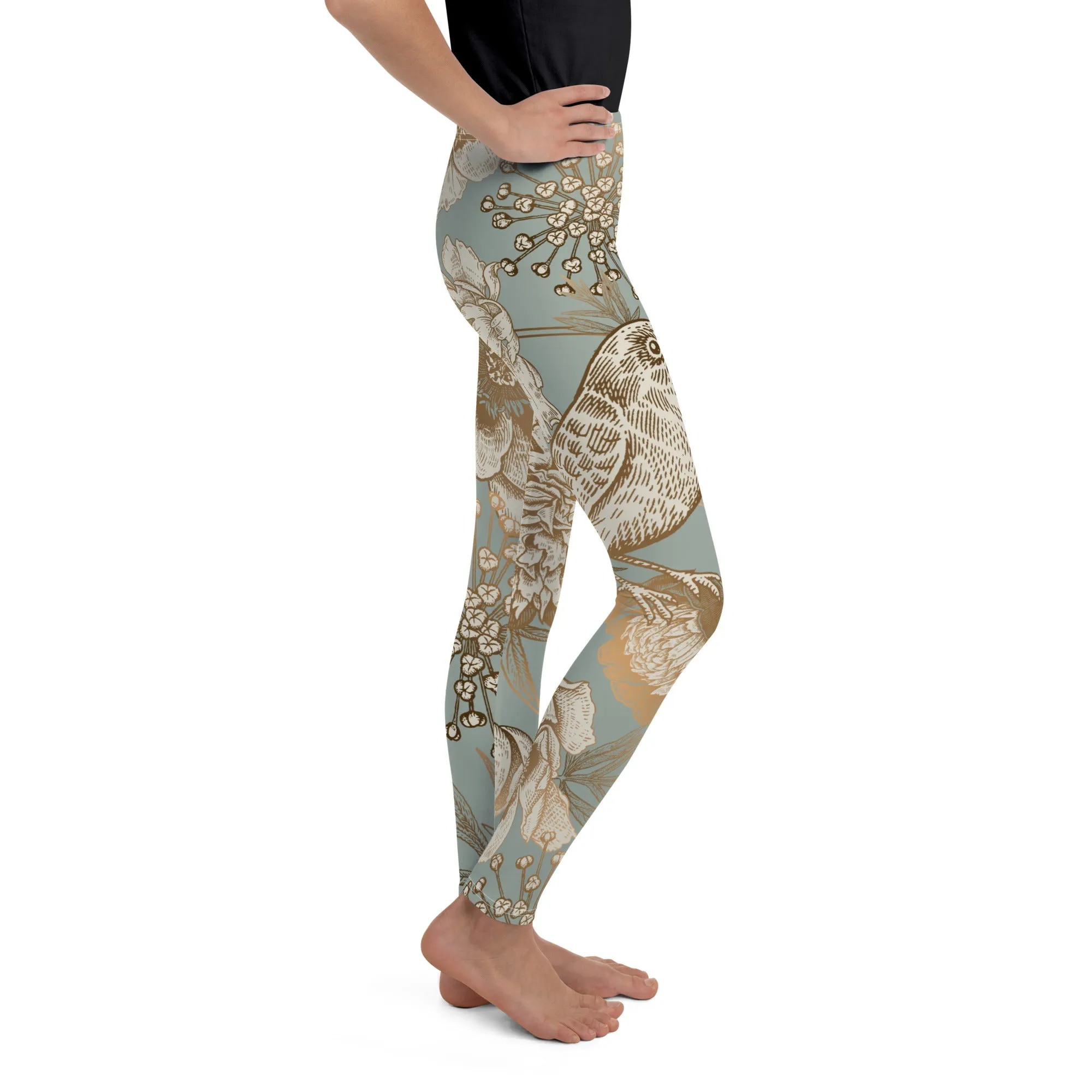 Golden Garden Youth Leggings