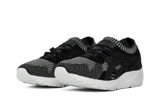 {h7s3n.9390} mens asics gel kayano tr knit black 3m knit *brand new*