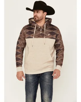 Hooey Men's Jimmy Southwestern Block Hooded Pullover