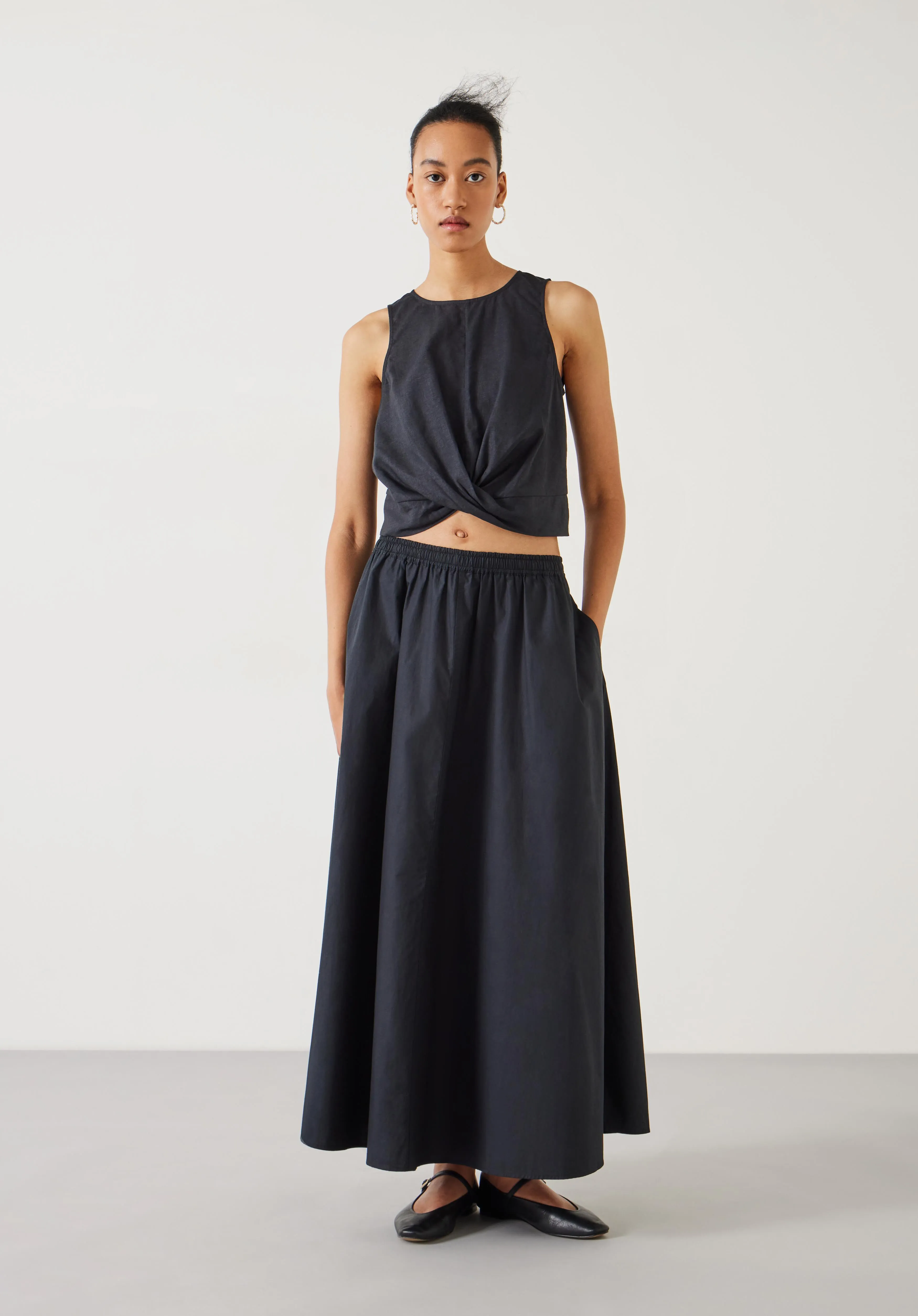 Ishani Maxi Poplin Skirt