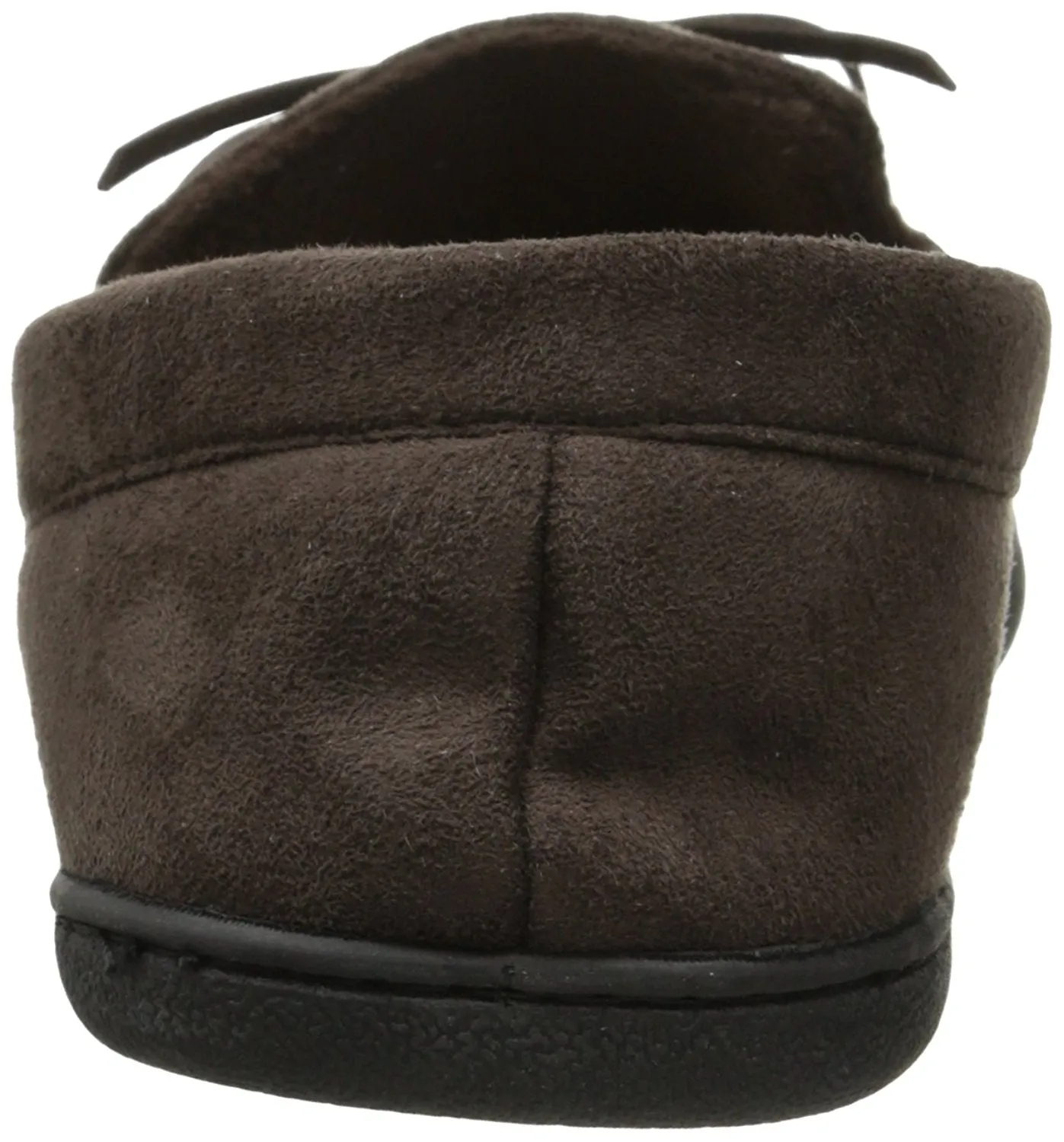 Isotoner Isotoner Men's Microsuede Boater Moccasin Slipper with Sherpa Lining