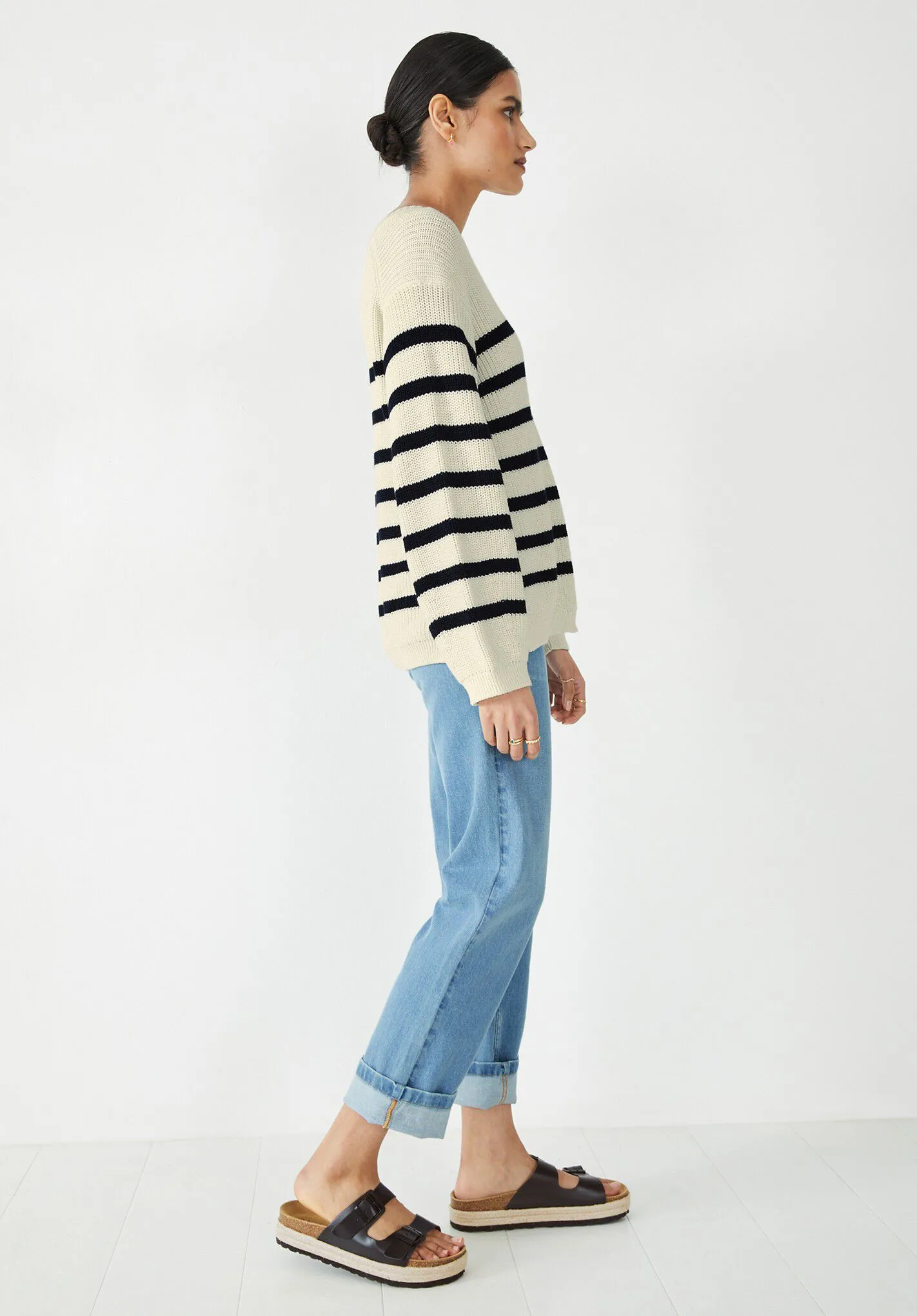 Kairi Striped Knitted Jumper