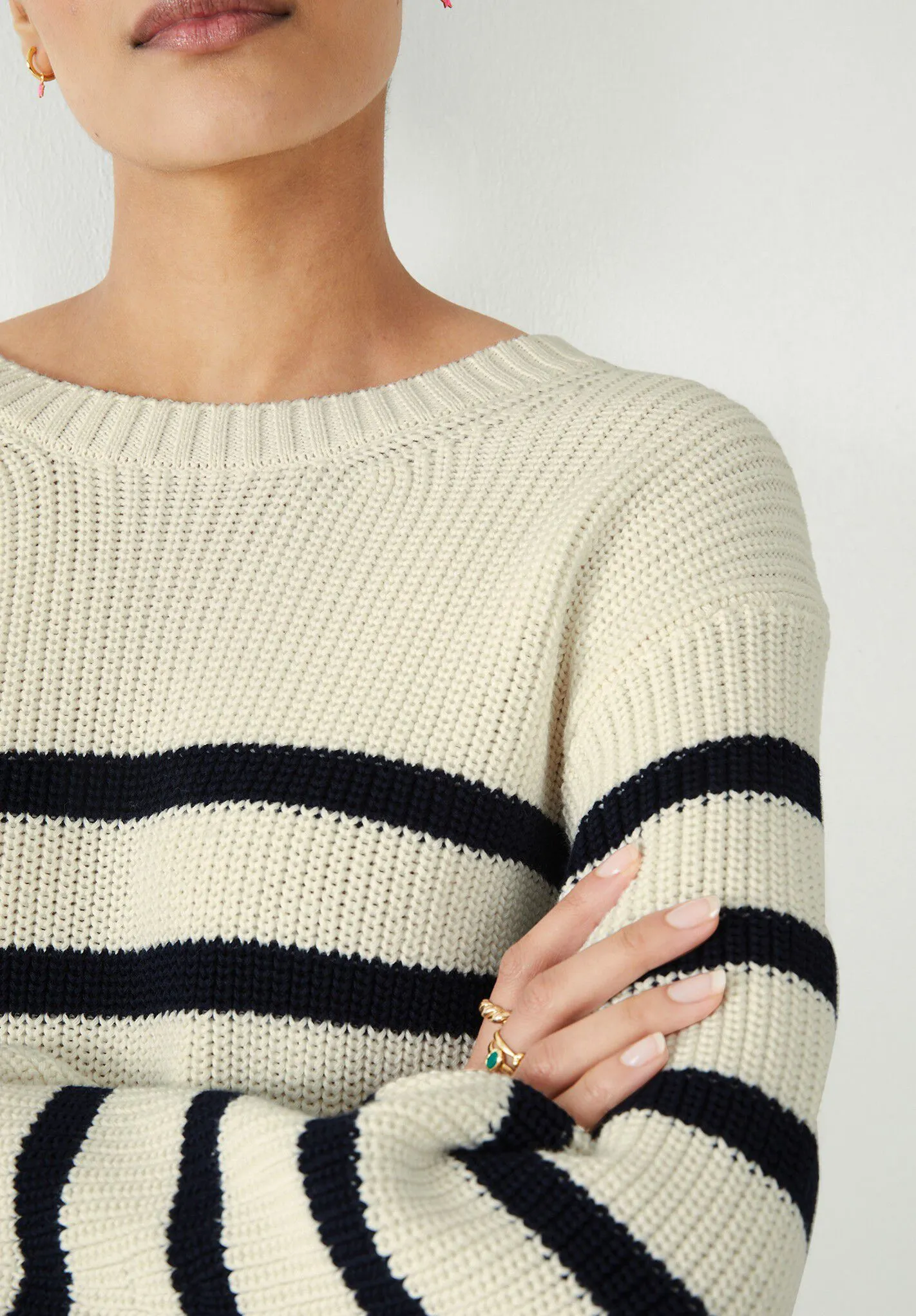 Kairi Striped Knitted Jumper