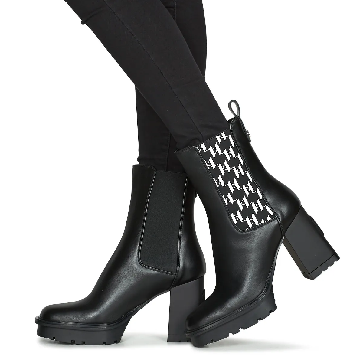 Karl Lagerfeld VOYAGE VI Monogram Gore Boot