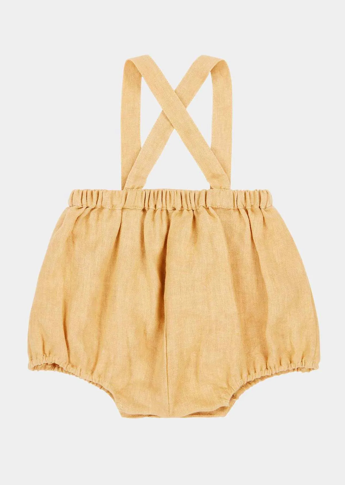 Kids Caramel Musa Romper - Pale Yellow