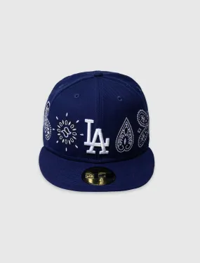 LA DODGERS PAISLEY HAT