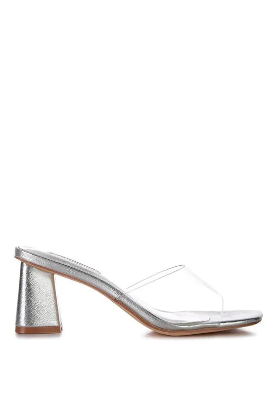 la Flirt - Clear Strap Sandals For Women