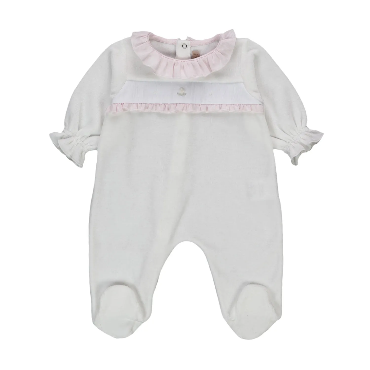 La Stupenderia Baby Girl Romper With Ruches