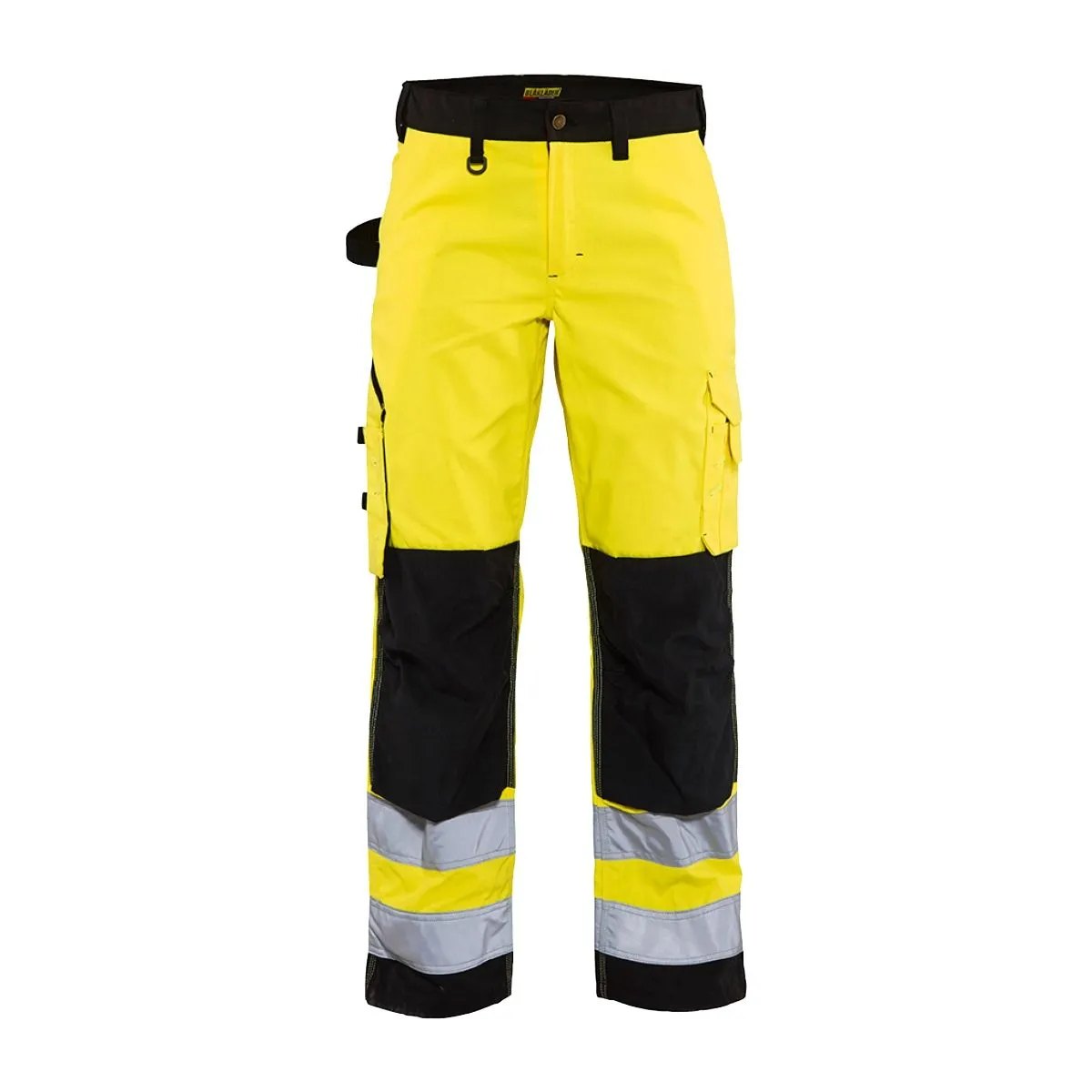 Ladies High Vis Trousers Without Holster Pockets 7155 High Vis Geel/Marin