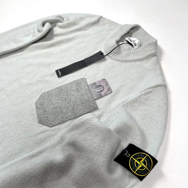 Lambswool Crewneck Knit Jumper Grey