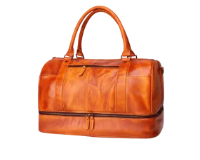 Large Carry On Leather Duffle Bag - Horizon Leathers