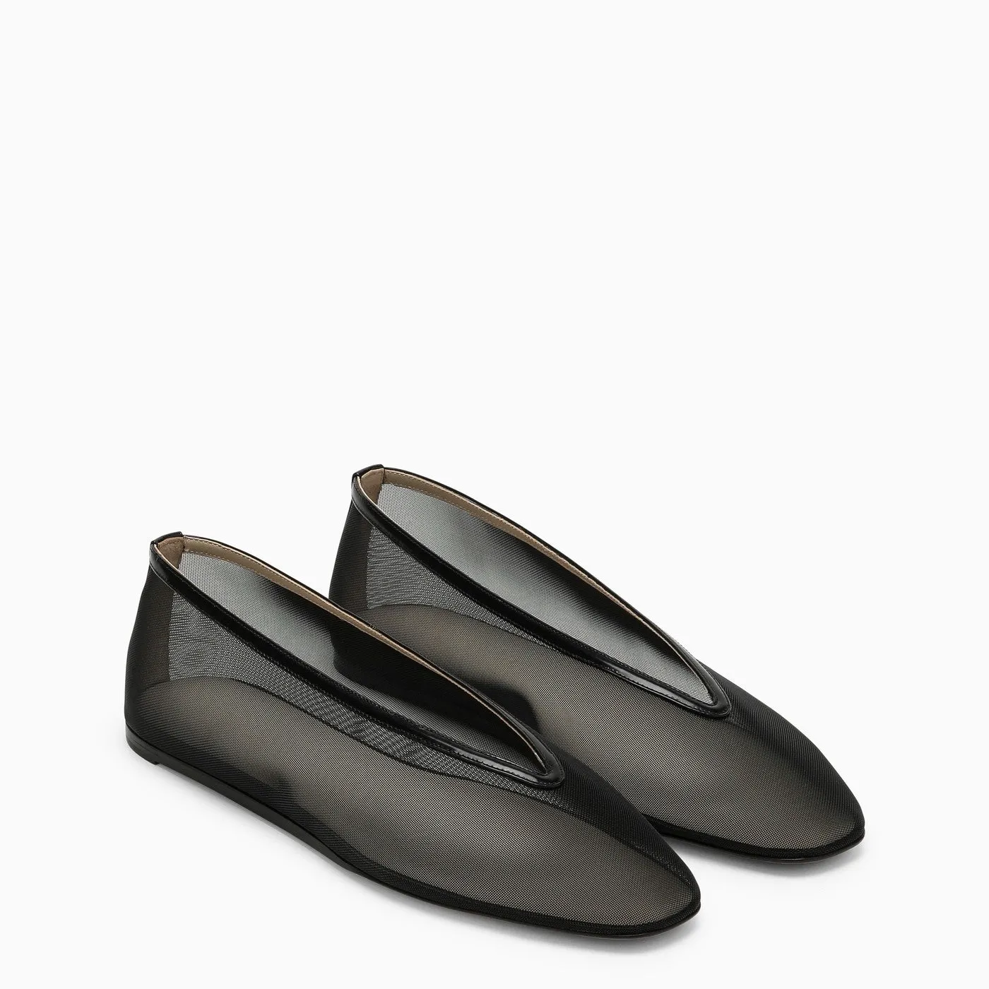 Le Monde Beryl    Le Monde Beryl Luna Black Mesh Slipper