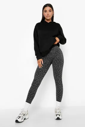 Leopard Fleece Back Super Soft Leggings