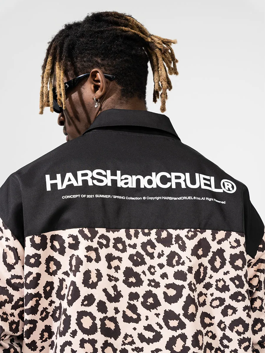 Leopard Print Coach Jacket