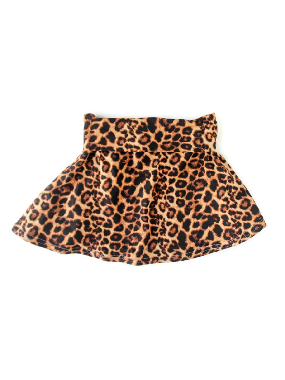 Leopard Skater Skirt - Girls