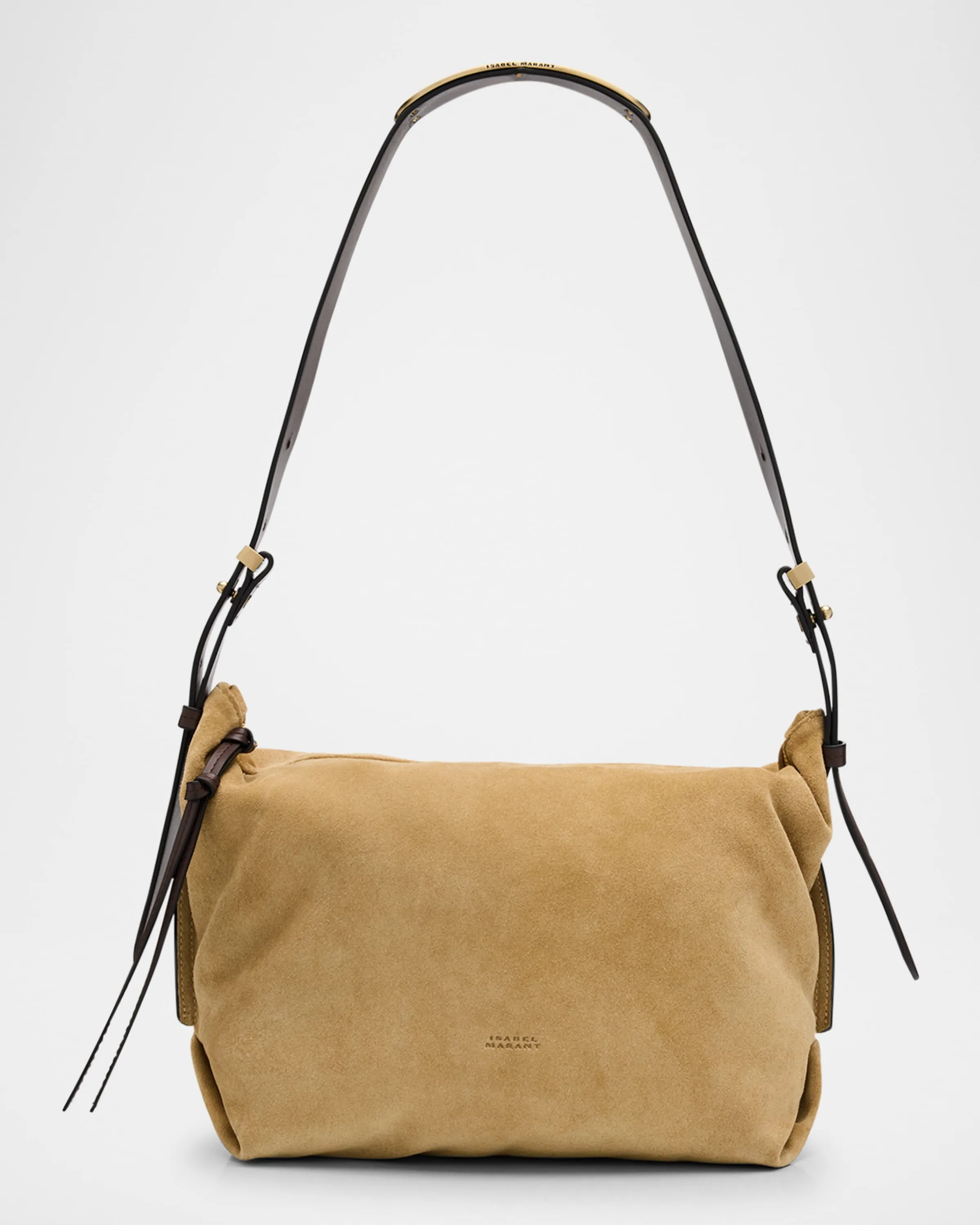 Leyden Zip Suede & Leather Shoulder Bag