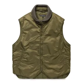 LL VEST OLIVE FLIGHT SATIN NYLON | Bodega