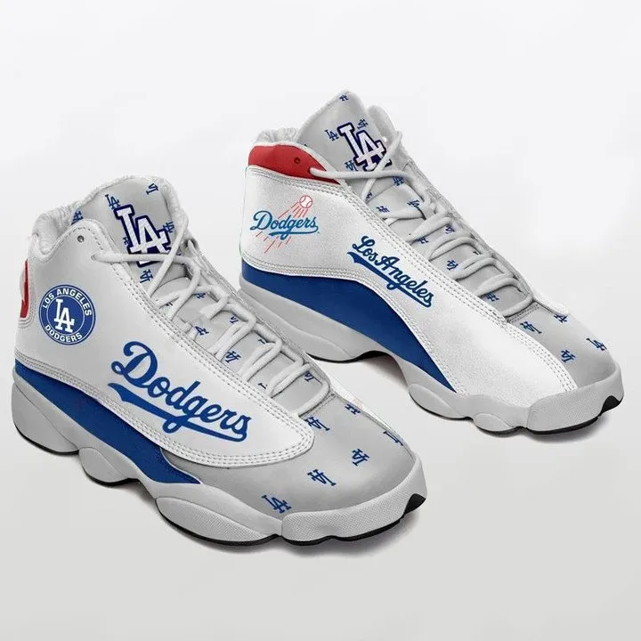 Los Angeles Dodgers Baseball Team Jordan 13 Sneakers For Men Women