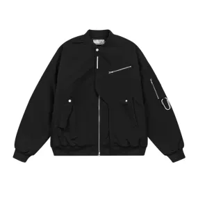 MA-1 Layered Multi-Pocket Buckle Jacket