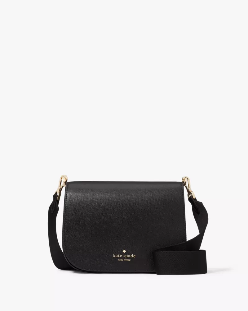 Madison Saffiano Leather Saddle Bag | Kate Spade GB