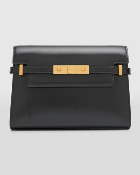 Manhattan Small Shoulder Bag in Smooth Leather