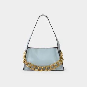 Manu Atelier  Mini Kesme Bag in Blue Leather