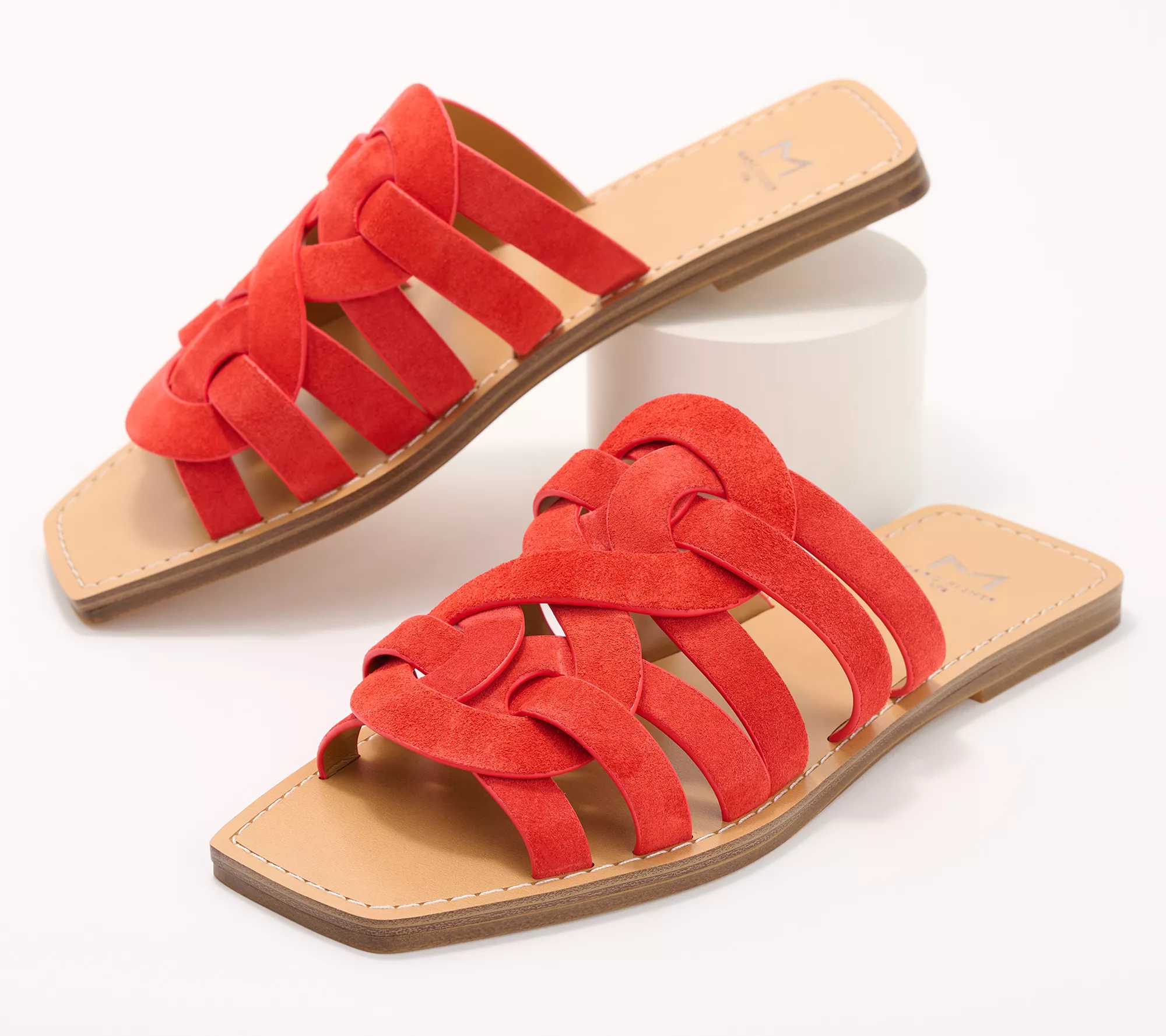 Marc Fisher LTD Leather or Suede Slide Sandals - Kimiko